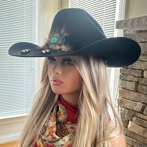 Charlie 1 Horse Lainey Wilson Country With a Flare Wool Felt Cowboy Hat Sz XL